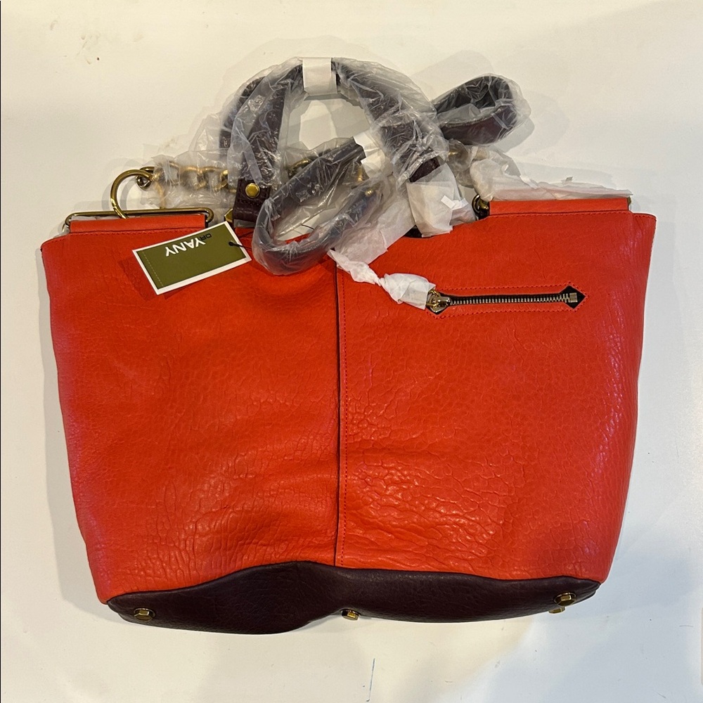 Oryany - Orange/Brown oversized Women's Bag 14’h x 11’w x 4.5d